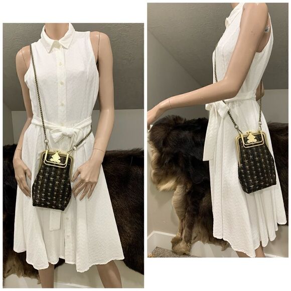 Handmade Genuine Frosted Cowhide Embossed 3D Star Phone Case/Pouch - Picture 5 of 16